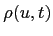 $\rho(u,t)$