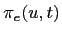 $\pi_e(u,t)$